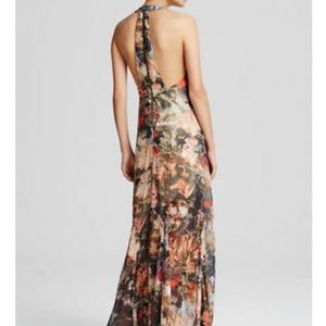 Stunning Alice and Olivia multicolored maxi with beaded neckline